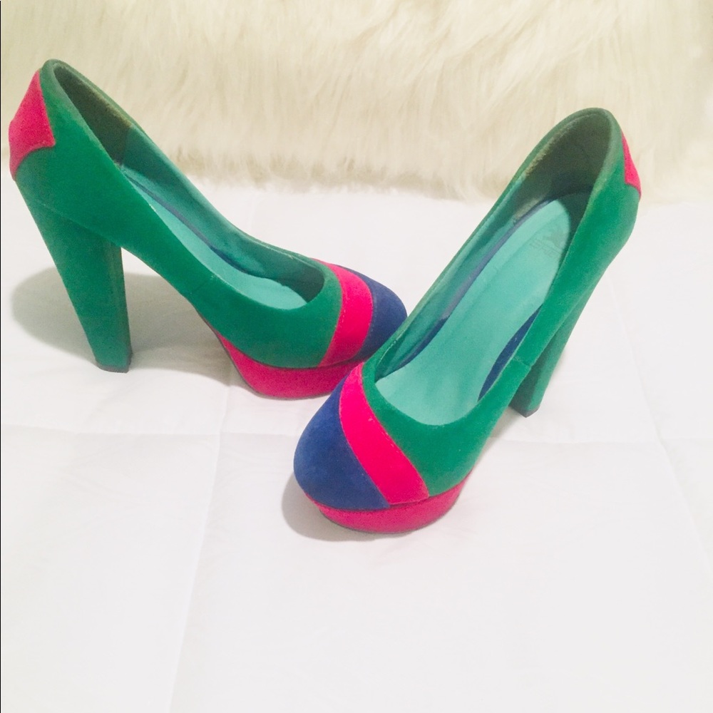 💥Shiekh Green/Pink Heels